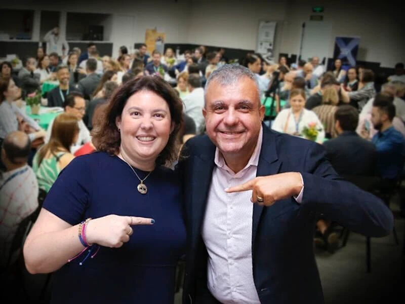 Os organizadores do Recomendo em um encontro da rede